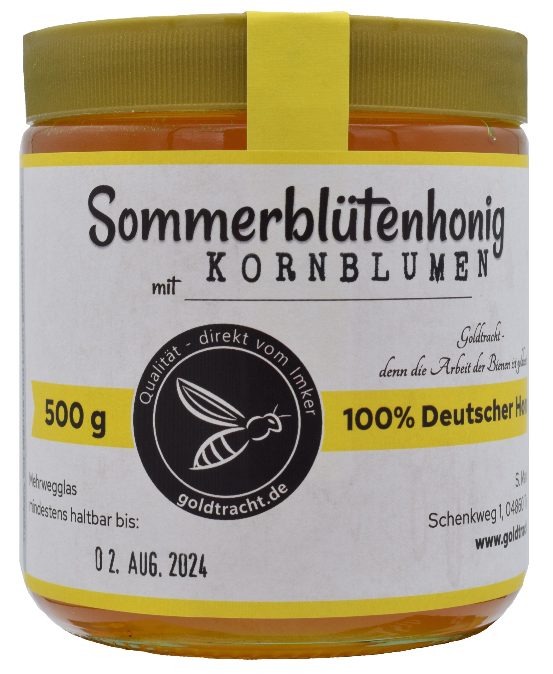 Sommerblüte-mit-Kornblumenhonig